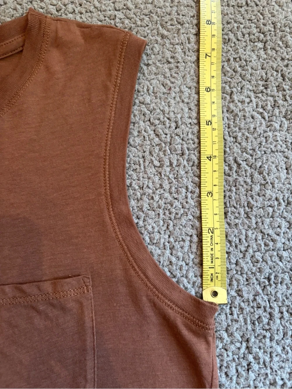 Cute Joie One Pocket Tank Top (Dusty Rose) - Picture 5 of 8